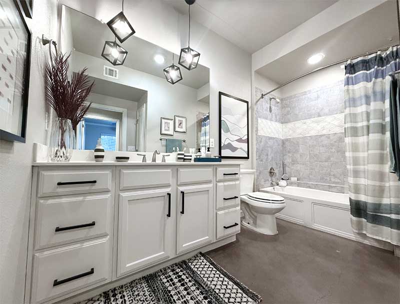 The clean aesthetic and high-end finishes create a welcoming environment ideal for everyday living or entertaining.