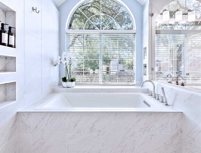 Contemporary apartment interior with upscale finishes and natural lighting